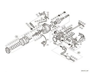 Photo1: [SHIMANO] Genuine Spare Parts for 17 ULTEGRA 2500 Product Code: 036421 **Back-order (Shipping in 3-4 weeks after receiving order)