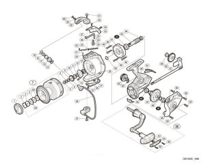 Photo1: [SHIMANO] Genuine Spare Parts for 17-18 SEDONA 8000 Product Code: 037749 **Back-order (Shipping in 3-4 weeks after receiving order)