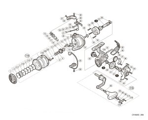 Photo1: [SHIMANO] Genuine Spare Parts for 17-18 SEDONA C3000 Product Code: 036841 **Back-order (Shipping in 3-4 weeks after receiving order)