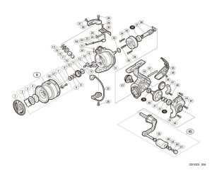 Photo1: [SHIMANO] Genuine Spare Parts for 17-18 SEDONA 2500 Product Code: 036803 **Back-order (Shipping in 3-4 weeks after receiving order)