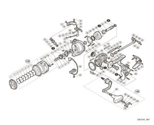 Photo1: [SHIMANO] Genuine Spare Parts for 17 ULTEGRA C3000 Product Code: 036452 **Back-order (Shipping in 3-4 weeks after receiving order)