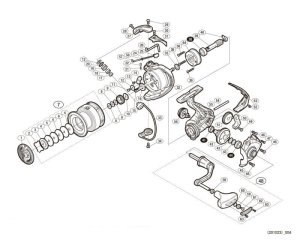 Photo1: [SHIMANO] Genuine Spare Parts for 17-18 SEDONA 4000 Product Code: 036872 **Back-order (Shipping in 3-4 weeks after receiving order)