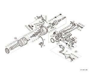 Photo1: [SHIMANO] Genuine Spare Parts for 17 ULTEGRA C5000XG Product Code: 036506 **Back-order (Shipping in 3-4 weeks after receiving order)