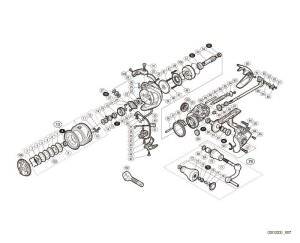 Photo1: [SHIMANO] Genuine Spare Parts for 17 SUSTAIN 3000XG Product Code: 037602 **Back-order (Shipping in 3-4 weeks after receiving order)