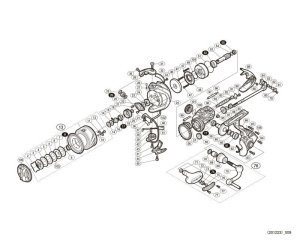 Photo1: [SHIMANO] Genuine Spare Parts for 17 SUSTAIN C3000HG Product Code: 037596 **Back-order (Shipping in 3-4 weeks after receiving order)