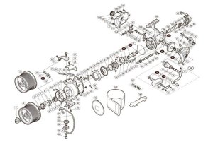 Photo1: [SHIMANO] Genuine Spare Parts for 16 SUPER AERO KISU SPECIAL CE ultrafine specification Product Code: 035233 **Back-order (Shipping in 3-4 weeks after receiving order)