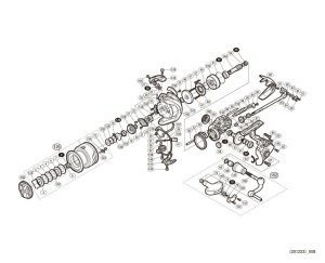 Photo1: [SHIMANO] Genuine Spare Parts for 17 SUSTAIN 4000XG Product Code: 037619 **Back-order (Shipping in 3-4 weeks after receiving order)