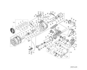 Photo1: [SHIMANO] Genuine Spare Parts for 22 MIRAVEL C5000XG Product Code: 045218 **Back-order (Shipping in 3-4 weeks after receiving order)