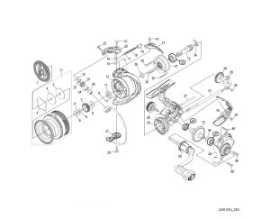 Photo1: [SHIMANO] Genuine Spare Parts for 21 NEXAVE FI 2500HG Product Code: 044181 **Back-order (Shipping in 3-4 weeks after receiving order)