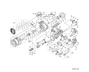 Photo1: [SHIMANO] Genuine Spare Parts for 21 NASCI C3000HG Product Code: 043214 **Back-order (Shipping in 3-4 weeks after receiving order)