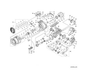 Photo1: [SHIMANO] Genuine Spare Parts for 21 NASCI 2500HG Product Code: 043184 **Back-order (Shipping in 3-4 weeks after receiving order)