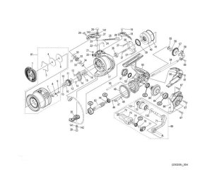 Photo1: [SHIMANO] Genuine Spare Parts for 21 NASCI 2500SHG Product Code: 043177 **Back-order (Shipping in 3-4 weeks after receiving order)