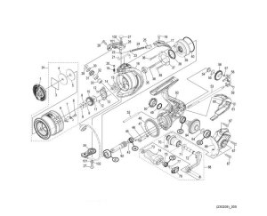 Photo1: [SHIMANO] Genuine Spare Parts for 21 NASCI C2000SHG Product Code: 043153 **Back-order (Shipping in 3-4 weeks after receiving order)