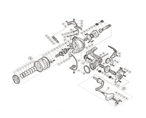 Photo1: [SHIMANO] Genuine Spare Parts for 16-18 NASCI 4000XG Product Code: 035769 **Back-order (Shipping in 3-4 weeks after receiving order)