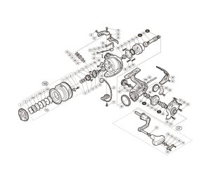 Photo1: [SHIMANO] Genuine Spare Parts for 16-18 NASCI C5000XG Product Code: 035776 **Back-order (Shipping in 3-4 weeks after receiving order)