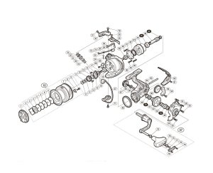 Photo1: [SHIMANO] Genuine Spare Parts for 16-18 NASCI 4000 Product Code: 035752 **Back-order (Shipping in 3-4 weeks after receiving order)