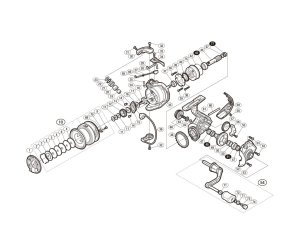 Photo1: [SHIMANO] Genuine Spare Parts for 16-18 NASCI 2500 Product Code: 035707 **Back-order (Shipping in 3-4 weeks after receiving order)