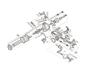 Photo1: [SHIMANO] Genuine Spare Parts for 16-18 NASCI C3000 Product Code: 035721 **Back-order (Shipping in 3-4 weeks after receiving order)