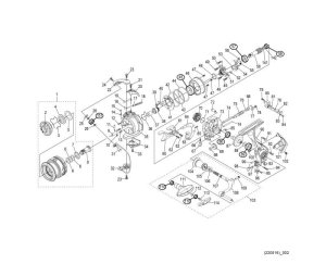 Photo1: [SHIMANO] Genuine Spare Parts for 22 BB-X Rinkai SP 1700DXXG Product Code: 045003 **Back-order (Shipping in 3-4 weeks after receiving order)