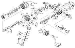 Photo1: [DAIWA] Genuine Spare Parts for 22 EXIST PC LT2500 Product code: 00061097 **Back-order (Shipping in 3-4 weeks after receiving order)