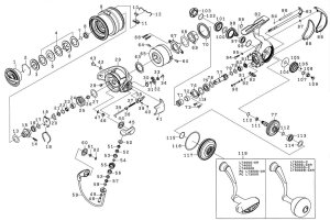 Photo1: [DAIWA] Genuine Spare Parts for 22 EXIST LT5000-CXH Product code: 00061106 **Back-order (Shipping in 3-4 weeks after receiving order)