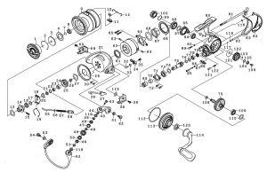 Photo1: [DAIWA] Genuine Spare Parts for 18 EXIST FCLT2000S-H Product code: 00055713 **Back-order (Shipping in 3-4 weeks after receiving order)