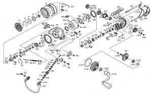 Photo1: [DAIWA] Genuine Spare Parts for 18 EXIST FCLT2500S-CXH Product code: 00055715 **Back-order (Shipping in 3-4 weeks after receiving order)