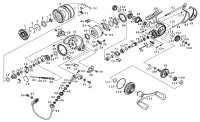 [DAIWA] Genuine Spare Parts for 18 EXIST LT2500S-DH Product code: 00055724 **Back-order (Shipping in 3-4 weeks after receiving order)