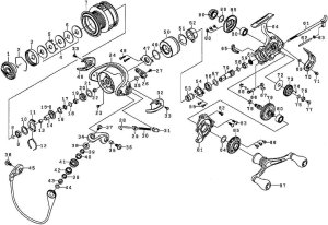 Photo1: [DAIWA] Genuine Spare Parts for 15 EXIST 2506PE-DH Product code: 00055617 **Back-order (Shipping in 3-4 weeks after receiving order)