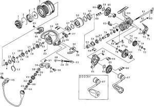 Photo1: [DAIWA] Genuine Spare Parts for 15 EXIST 2003H Product code: 00055623 **Back-order (Shipping in 3-4 weeks after receiving order)