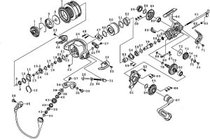 Photo1: [DAIWA] Genuine Spare Parts for 15 EXIST 1025 Product code: 00055610 **Back-order (Shipping in 3-4 weeks after receiving order)