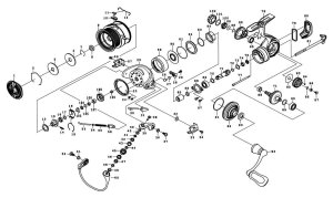 Photo1: [DAIWA] Genuine Spare Parts for 20 LUVIAS FC LT2000S-XH Product code: 00060201 **Back-order (Shipping in 3-4 weeks after receiving order)