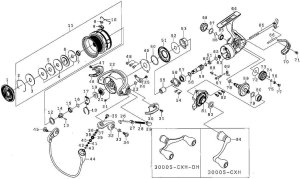 Photo1: [DAIWA] Genuine Spare Parts for 18 EMERALDAS AIR LT3000S-CXH-DH Product code: 00060042 **Back-order (Shipping in 3-4 weeks after receiving order)