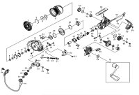[DAIWA] Genuine Spare Parts for 20 月下美人 GEKKABIJIN X LT1000S-P Product code: 00060300 **Back-order (Shipping in 3-4 weeks after receiving order)