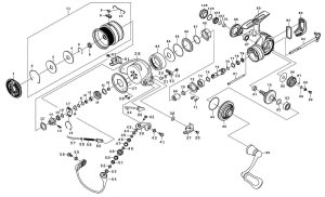 Photo1: [DAIWA] Genuine Spare Parts for 21 PRESSO LT2000SS-P Product code: 00060381 **Back-order (Shipping in 3-4 weeks after receiving order)