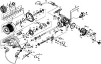 [DAIWA] Genuine Spare Parts for 17 WINDCAST 4500 Product code: 00059651 **Back-order (Shipping in 3-4 weeks after receiving order)