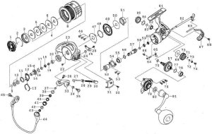 Photo1: [DAIWA] Genuine Spare Parts for 17 THEORY 3500PE-H Product code: 00056003 **Back-order (Shipping in 3-4 weeks after receiving order)