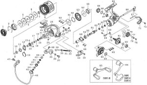 Photo1: [DAIWA] Genuine Spare Parts for 17 THEORY 2508PE-DH Product code: 00056000 **Back-order (Shipping in 3-4 weeks after receiving order)