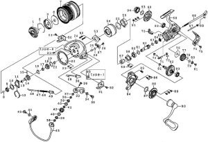 Photo1: [DAIWA] Genuine Spare Parts for 17 STEEZ TYPE-1 Hi-SPEED Product code: 00056320 **Back-order (Shipping in 3-4 weeks after receiving order)