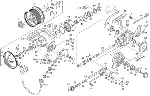 Photo1: [DAIWA] Genuine Spare Parts for 18 GRANDSURF 25 15PE Product code: 00059400 **Back-order (Shipping in 3-4 weeks after receiving order)