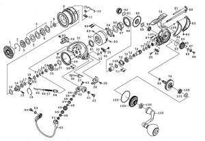 Photo1: [DAIWA] Genuine Spare Parts for 19 CERTATE LT5000D Product code: 00060054 **Back-order (Shipping in 3-4 weeks after receiving order)