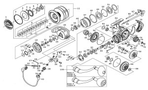 Photo1: [DAIWA] Genuine Spare Parts for 21 CERTATE SW 8000-H Product code: 00065013 **Back-order (Shipping in 3-4 weeks after receiving order)