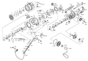 Photo1: [DAIWA] Genuine Spare Parts for 19 CERTATE LT2500S-XH Product code: 00060046 **Back-order (Shipping in 3-4 weeks after receiving order)