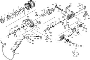 Photo1: [DAIWA] Genuine Spare Parts for 16 EM MS 3012H Product code: 00056277 **Back-order (Shipping in 3-4 weeks after receiving order)