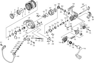 Photo1: [DAIWA] Genuine Spare Parts for 16 EM MS 2506H Product code: 00056273 **Back-order (Shipping in 3-4 weeks after receiving order)