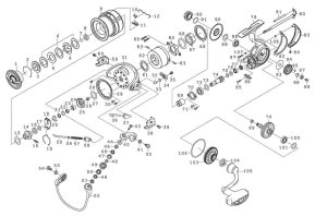 Photo1: [DAIWA] Genuine Spare Parts for 19 CERTATE LT3000-CXH Product code: 00060048 **Back-order (Shipping in 3-4 weeks after receiving order)