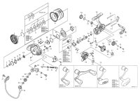 [DAIWA] Genuine Spare Parts for 18 FREAMS LT4000S-CXH Product code: 00057059 **Back-order (Shipping in 3-4 weeks after receiving order)