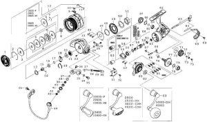 Photo1: [DAIWA] Genuine Spare Parts for 18 CALDIA LT3000-CXH Product code: 00056042 **Back-order (Shipping in 3-4 weeks after receiving order)