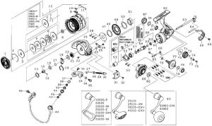 Photo1: [DAIWA] Genuine Spare Parts for 18 CALDIA LT2500S-XH Product code: 00056047 **Back-order (Shipping in 3-4 weeks after receiving order)