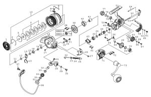 Photo1: [DAIWA] Genuine Spare Parts for 23 BG SW 5000D-CXH Product code: 00065061 **Back-order (Shipping in 3-4 weeks after receiving order)